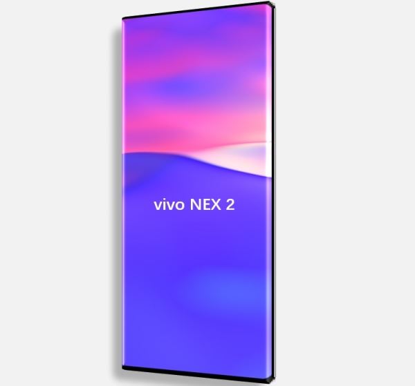 Рендер смартфона Vivo NEX 2 демонстрирует экран нового поколения