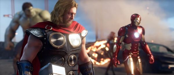  В сеть слили новый геймплей Marvel's Avengers за Тора. На видео он побеждает врагов при помощи Мьёльнира 